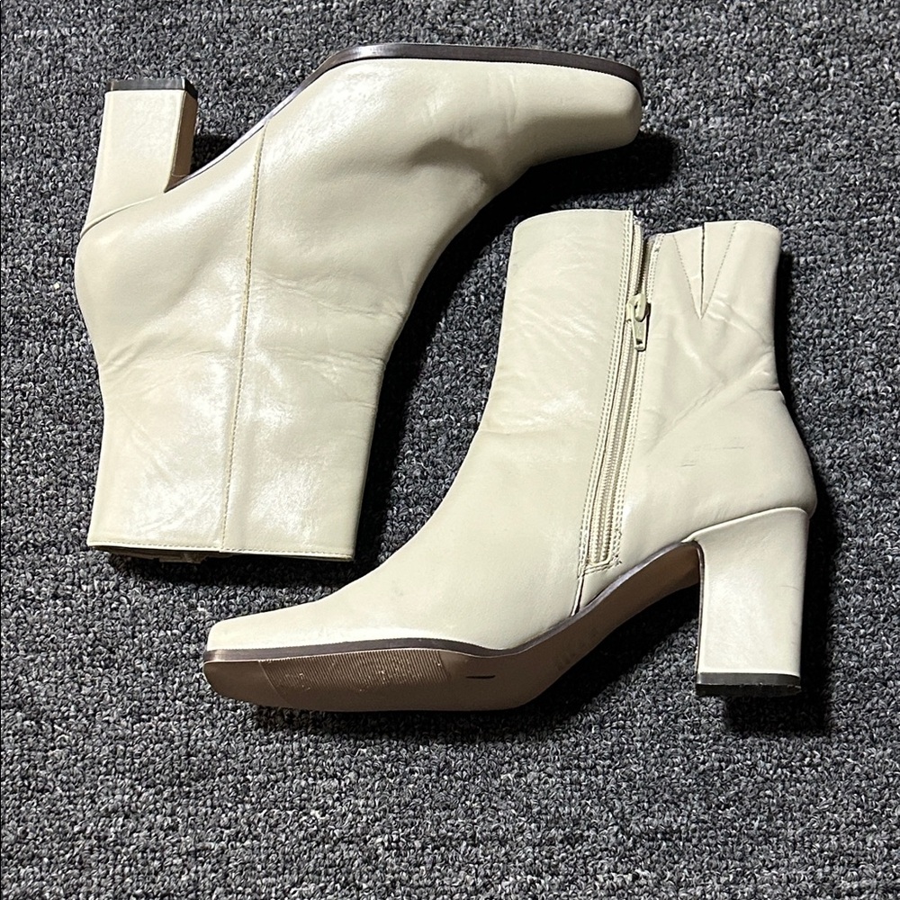 Chic Cream Ankle Boots